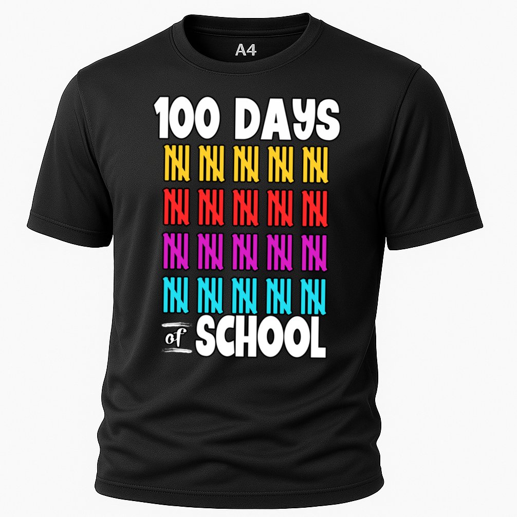 100 Days Of School Costume 100th Day Cool Gift Cooling Performance Crew T-Shirt
