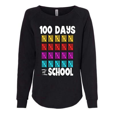 100 Days Of School Costume 100th Day Cool Gift Womens California Wash Sweatshirt