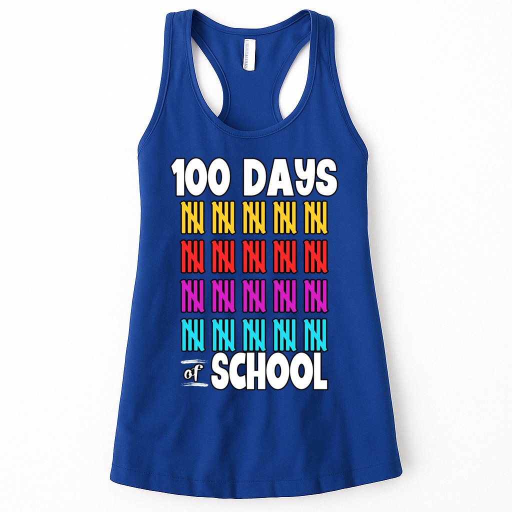 100 Days Of School Costume 100th Day Cool Gift Womens Tank Top