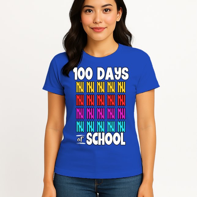 100 Days Of School Costume 100th Day Cool Gift Womens T-Shirt