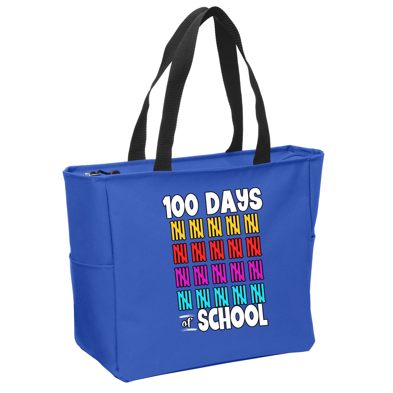 100 Days Of School Costume 100th Day Cool Gift Zip Tote Bag