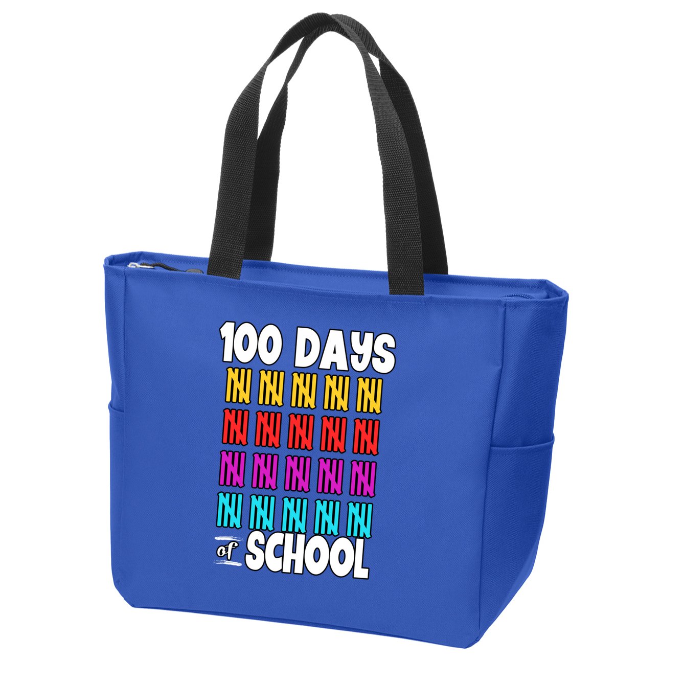 100 Days Of School Costume 100th Day Cool Gift Zip Tote Bag