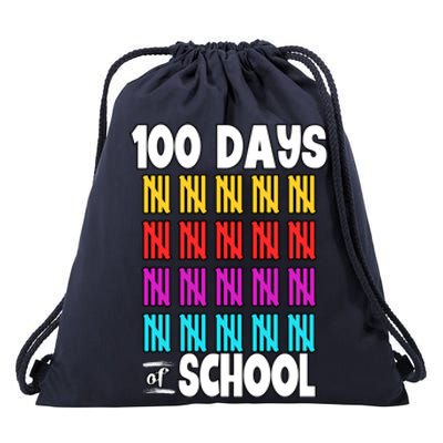 100 Days Of School Costume 100th Day Cool Gift Drawstring Bag