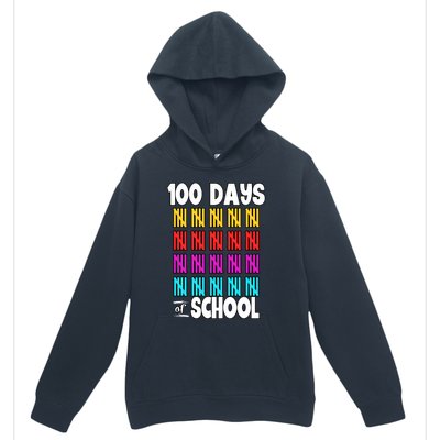 100 Days Of School Costume 100th Day Cool Gift Urban Pullover Hoodie