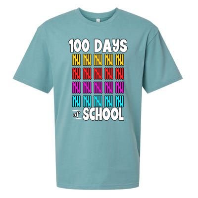 100 Days Of School Costume 100th Day Cool Gift Sueded Cloud Jersey T-Shirt