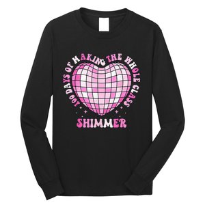 100 Days Of School 100 Days Of Making Whole Class Shimmer Long Sleeve Shirt