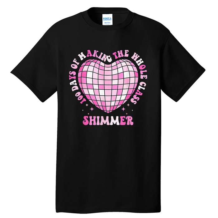 100 Days Of School 100 Days Of Making Whole Class Shimmer Tall T-Shirt