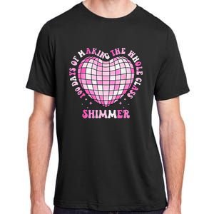 100 Days Of School 100 Days Of Making Whole Class Shimmer Adult ChromaSoft Performance T-Shirt