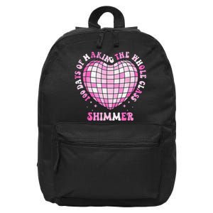 100 Days Of School 100 Days Of Making Whole Class Shimmer 16 in Basic Backpack