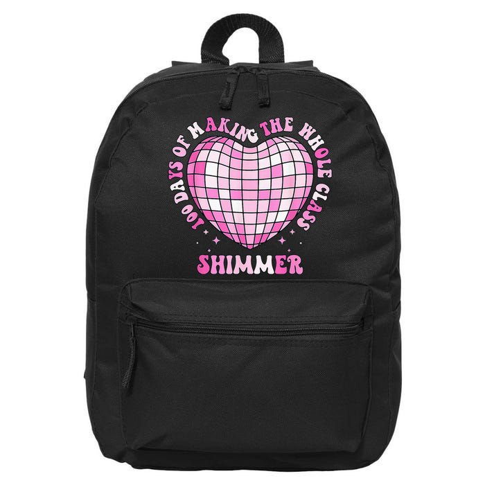 100 Days Of School 100 Days Of Making Whole Class Shimmer 16 in Basic Backpack