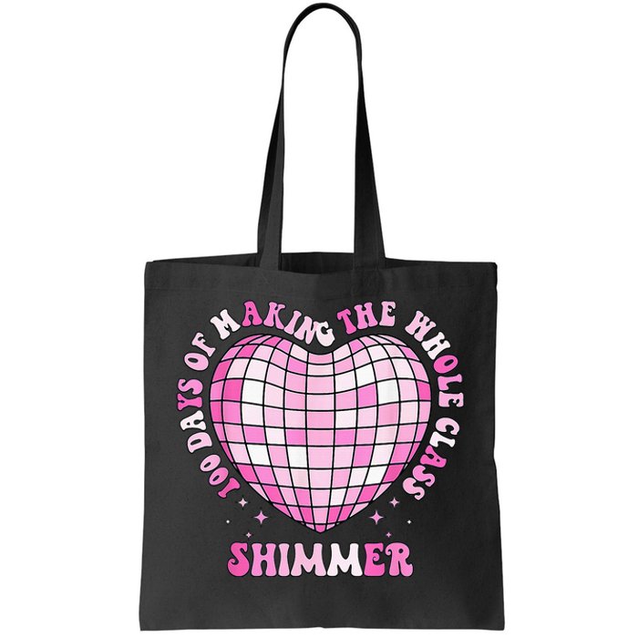 100 Days Of School 100 Days Of Making Whole Class Shimmer Tote Bag