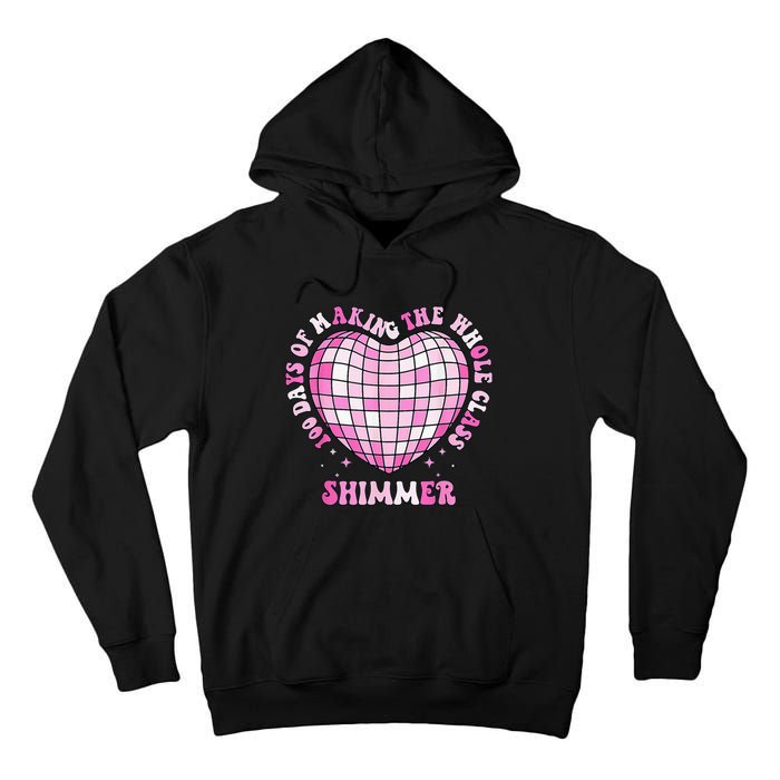 100 Days Of School 100 Days Of Making Whole Class Shimmer Tall Hoodie