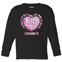 100 Days Of School 100 Days Of Making Whole Class Shimmer Toddler Long Sleeve Shirt