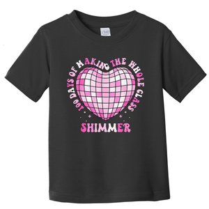 100 Days Of School 100 Days Of Making Whole Class Shimmer Toddler T-Shirt