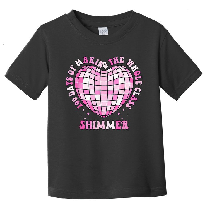 100 Days Of School 100 Days Of Making Whole Class Shimmer Toddler T-Shirt