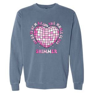 100 Days Of School 100 Days Of Making Whole Class Shimmer Garment-Dyed Sweatshirt