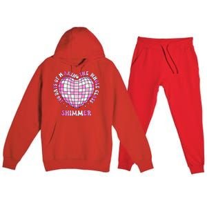 100 Days Of School 100 Days Of Making Whole Class Shimmer Premium Hooded Sweatsuit Set