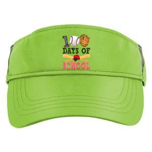 100 Days Of School Baseball Lover Adult Drive Performance Visor