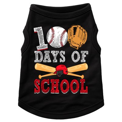 100 Days Of School Baseball Lover Doggie Tank