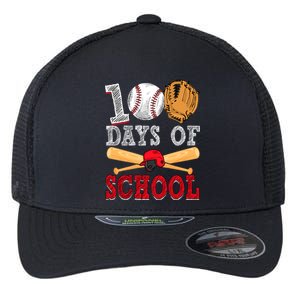 100 Days Of School Baseball Lover Flexfit Unipanel Trucker Cap