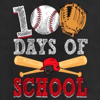 100 Days Of School Baseball Lover Adult Drive Performance Visor