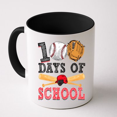 100 Days Of School Baseball Lover Mug
