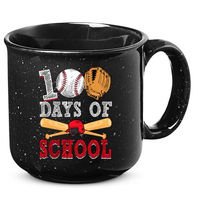 100 Days Of School Baseball Lover 15oz Campfire Ceramic Mug
