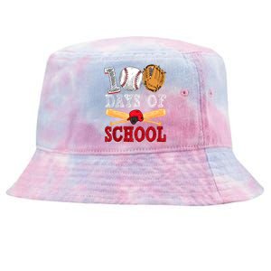 100 Days Of School Baseball Lover Tie-Dyed Bucket Hat