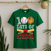 100 Days Of School Baseball Lover T-Shirt
