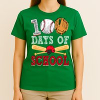 100 Days Of School Baseball Lover T-Shirt