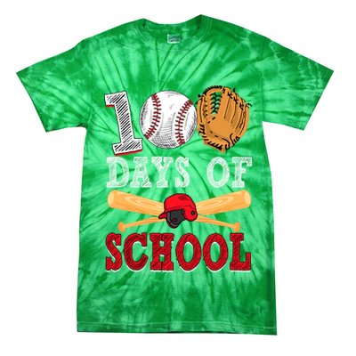 100 Days Of School Baseball Lover Tie-Dye T-Shirt