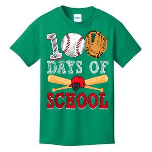 100 Days Of School Baseball Lover Kids T-Shirt