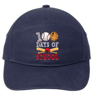 100 Days Of School Baseball Lover 7-Panel Snapback Hat