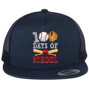 100 Days Of School Baseball Lover Flat Bill Trucker Hat