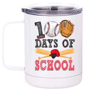 100 Days Of School Baseball Lover 12 oz Stainless Steel Tumbler Cup