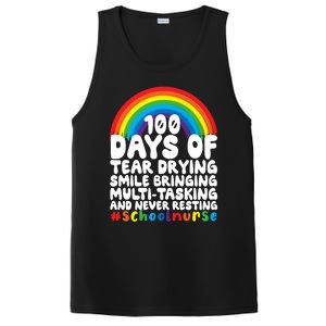 100 Days Of School And Tear Drying School Nurse Gift PosiCharge Competitor Tank