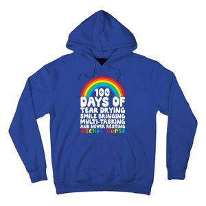 100 Days Of School And Tear Drying School Nurse Gift Hoodie