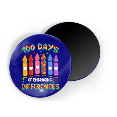 100 Days Of School Embracing Differences Autism Teacher Gift Magnet