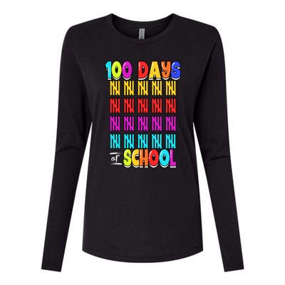 100 Days Of School Costume 100th Day Cool Gift Womens Cotton Relaxed Long Sleeve T-Shirt