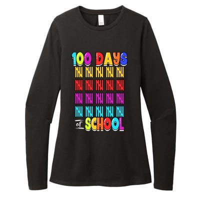 100 Days Of School Costume 100th Day Cool Gift Womens CVC Long Sleeve Shirt