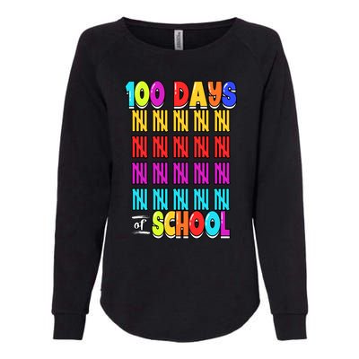 100 Days Of School Costume 100th Day Cool Gift Womens California Wash Sweatshirt