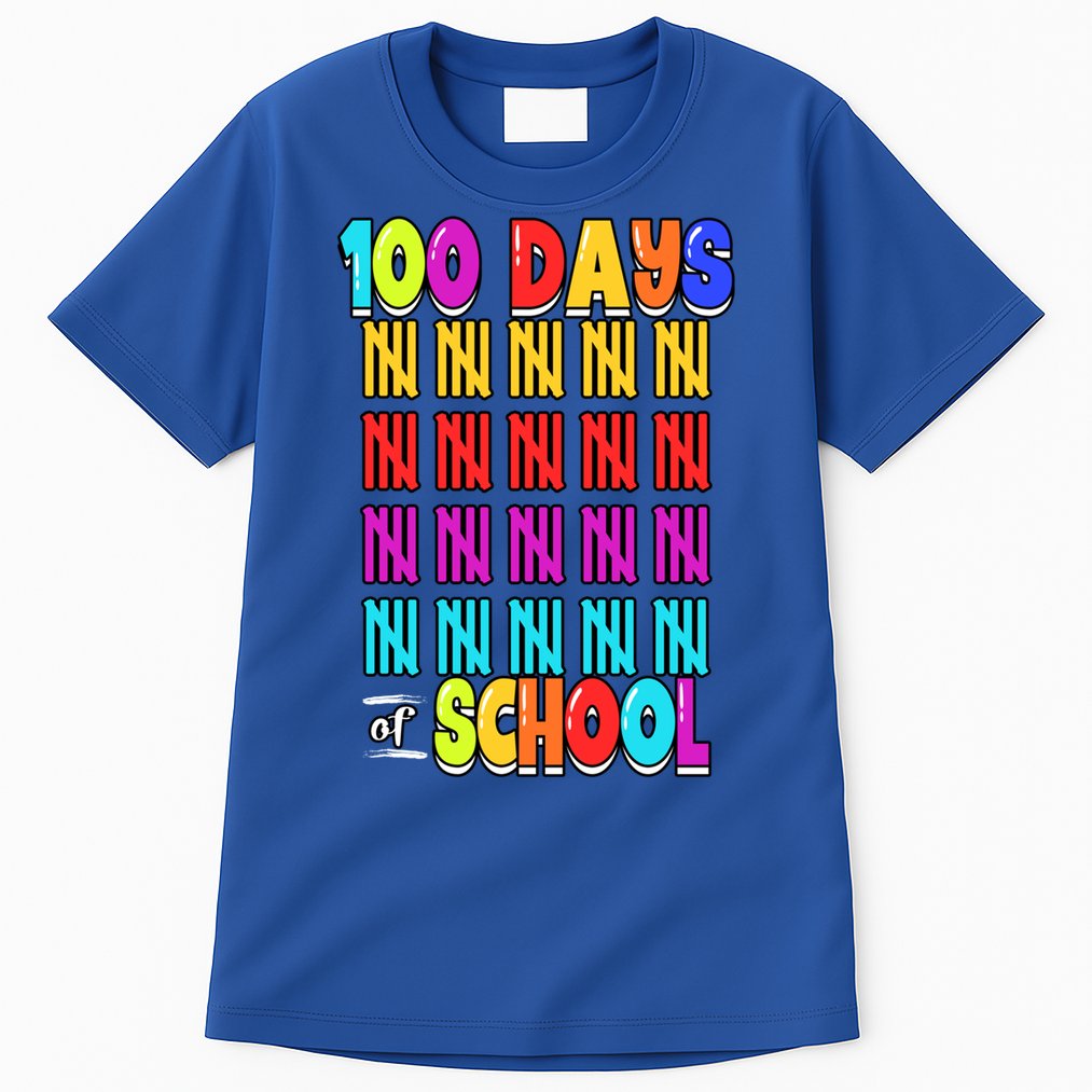 100 Days Of School Costume 100th Day Cool Gift Tall T-Shirt