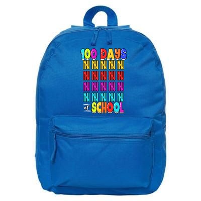 100 Days Of School Costume 100th Day Cool Gift 16 in Basic Backpack