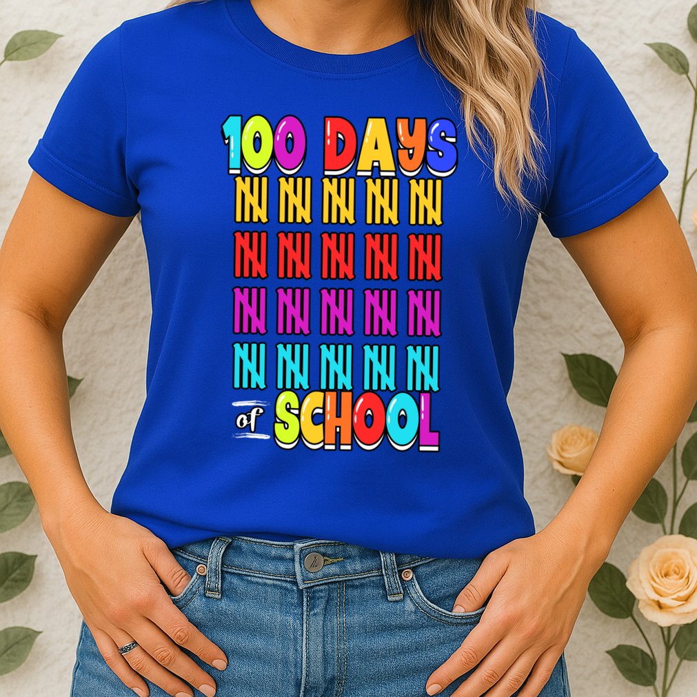 100 Days Of School Costume 100th Day Cool Gift Womens T-Shirt