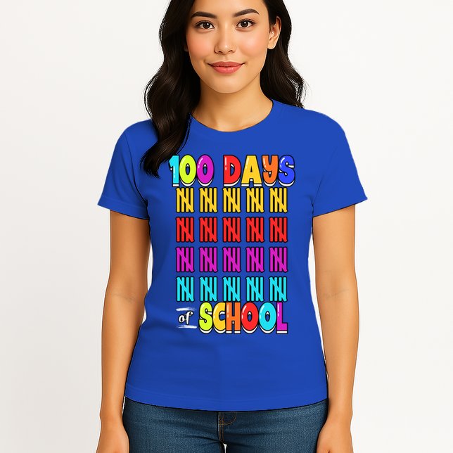 100 Days Of School Costume 100th Day Cool Gift Womens T-Shirt