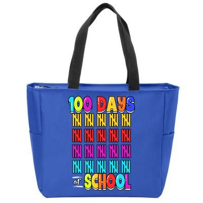 100 Days Of School Costume 100th Day Cool Gift Zip Tote Bag