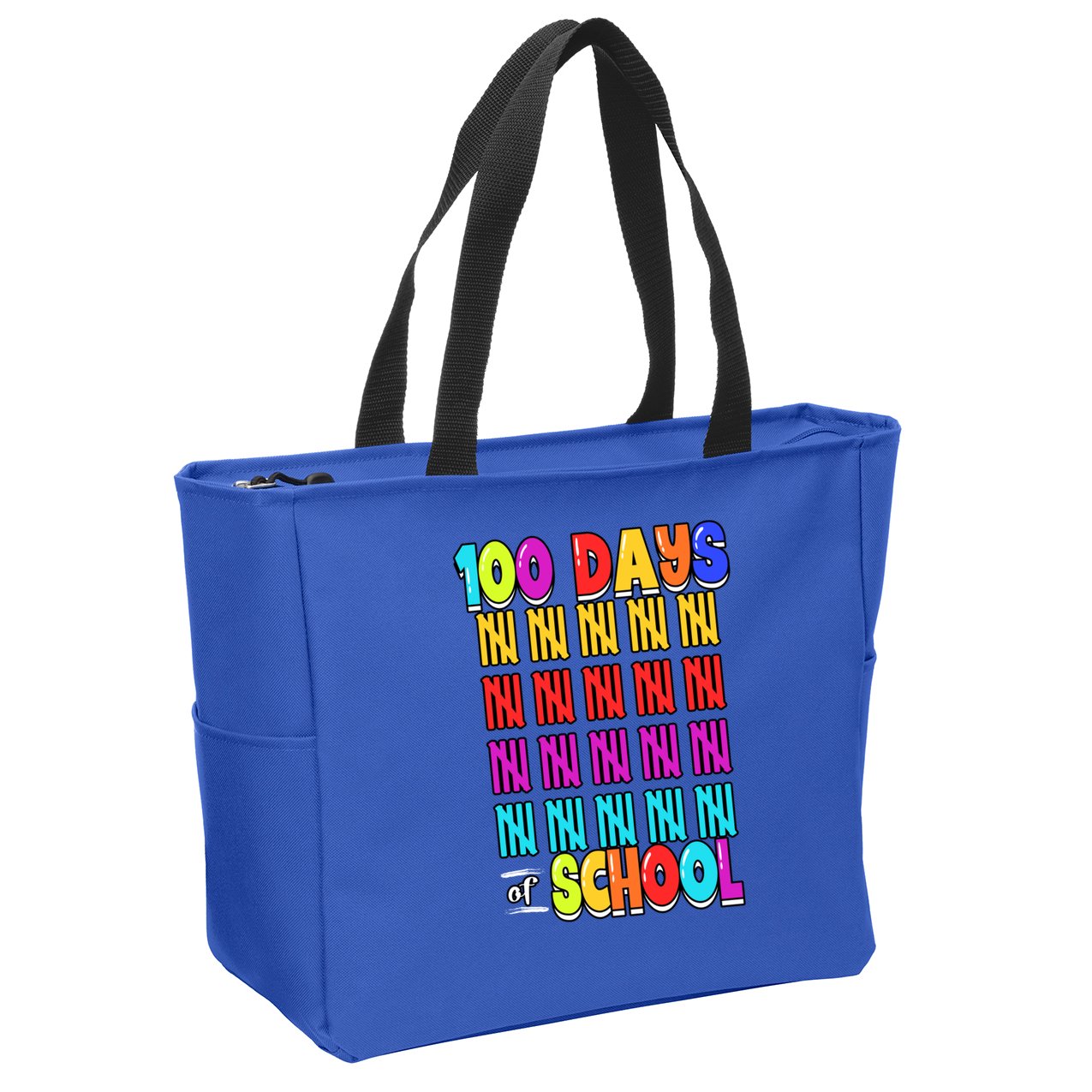 100 Days Of School Costume 100th Day Cool Gift Zip Tote Bag