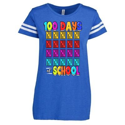 100 Days Of School Costume 100th Day Cool Gift Enza Ladies Jersey Football T-Shirt