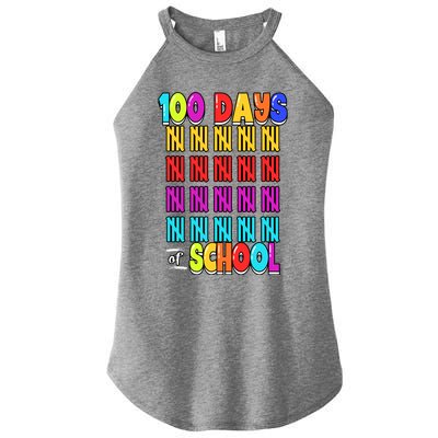 100 Days Of School Costume 100th Day Cool Gift Women's Perfect Tri Rocker Tank