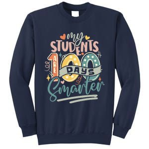 100th Day Of School My Students Are 100 Days Smarter Teacher Sweatshirt